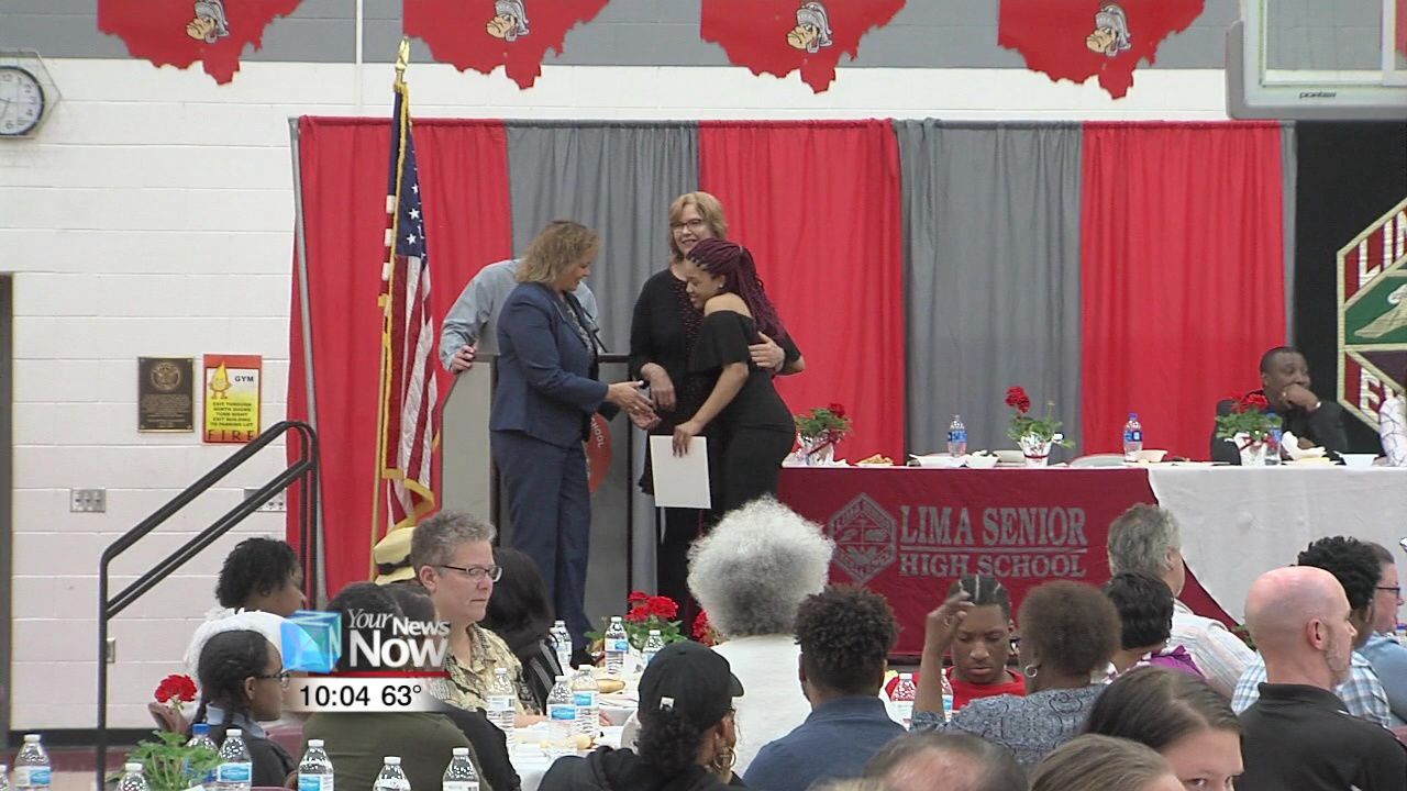 Lima Senior Valedictorian wins Chevy HHR at Honors Banquet 1.jpg